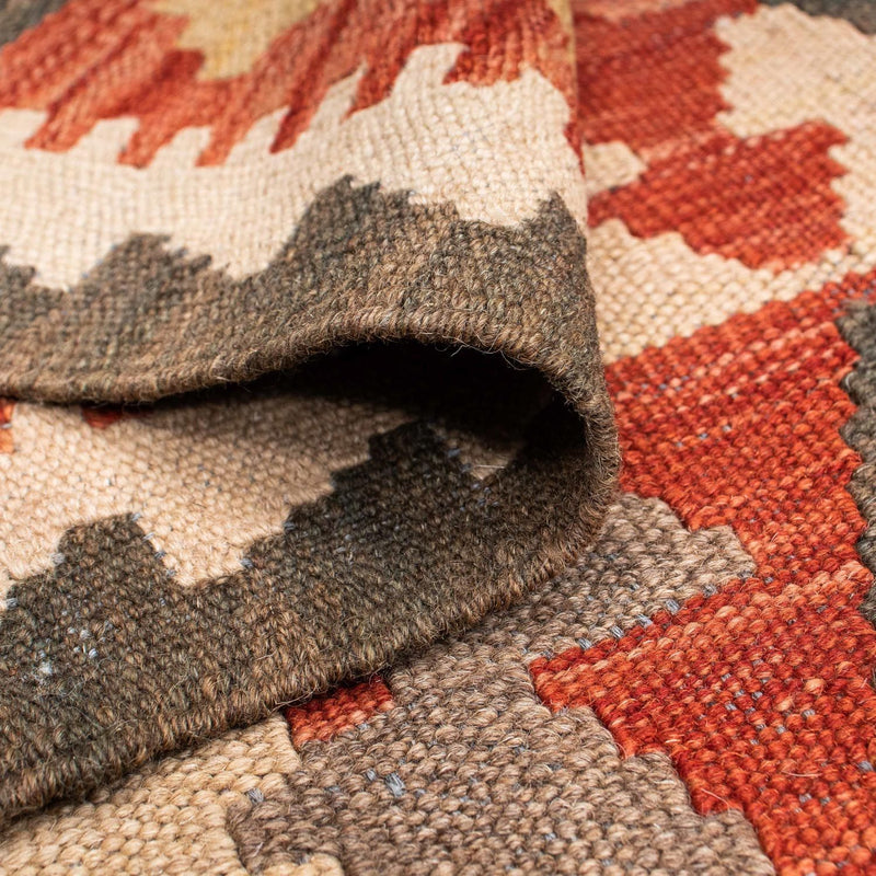 Kelim tapijt - Oosters - 194 x 147 cm - licht rood