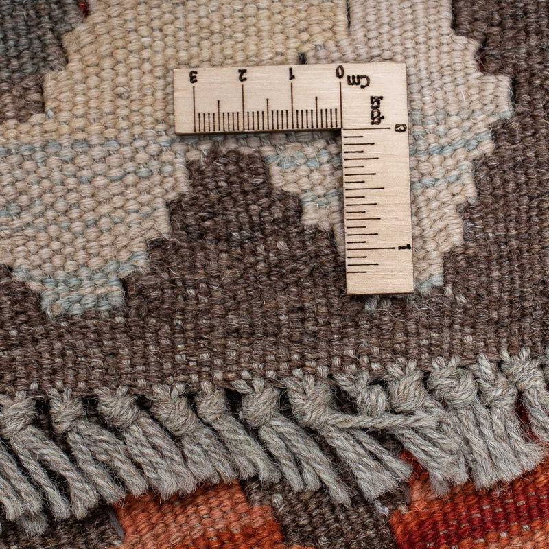 Loper Kelim tapijt - Splash - 310 x 97 cm - roest