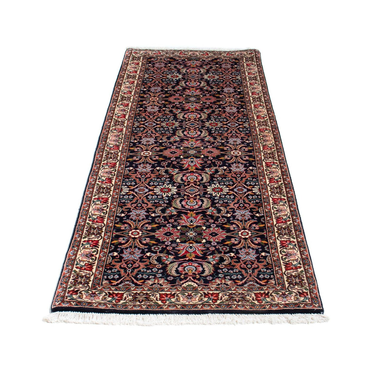 Loper Perzisch tapijt - Bijar - 210 x 74 cm - donkerblauw