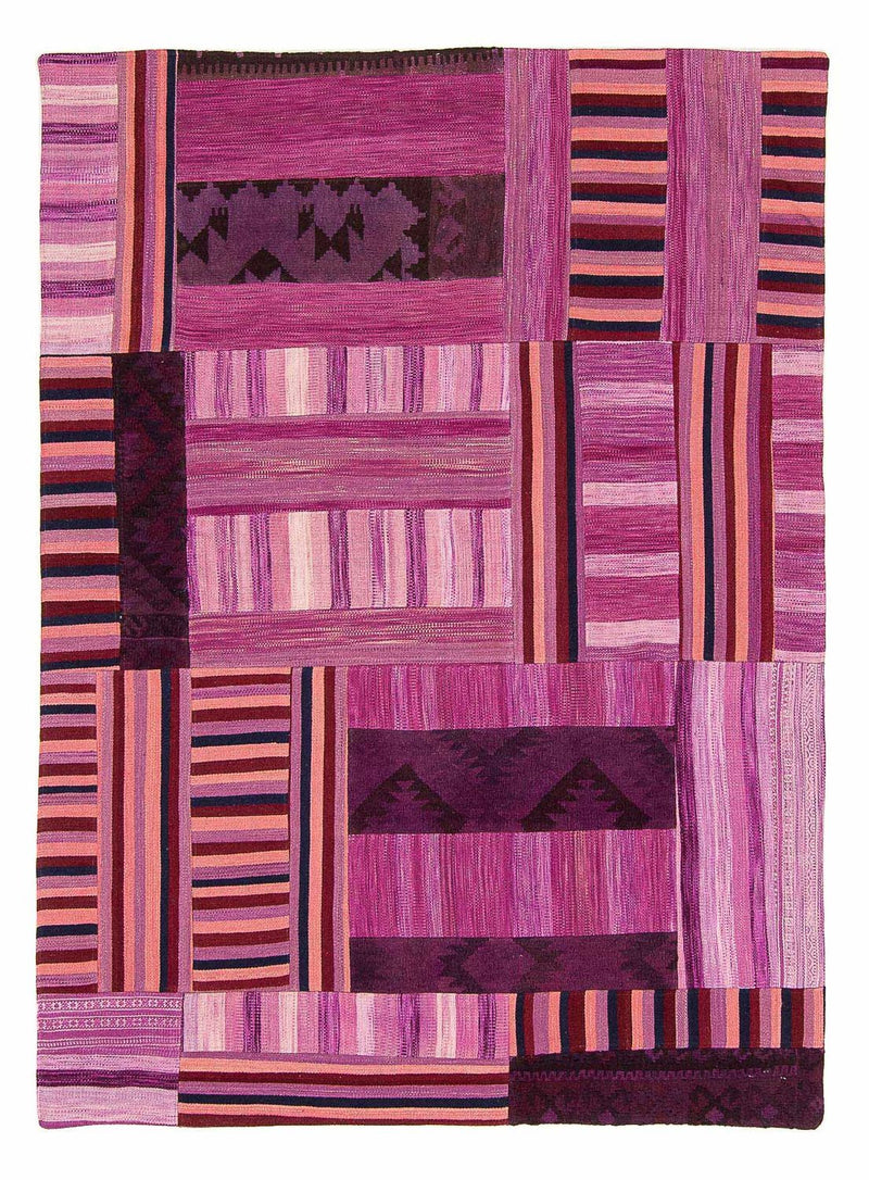 Patchwork tapijt - 298 x 155 cm - paars