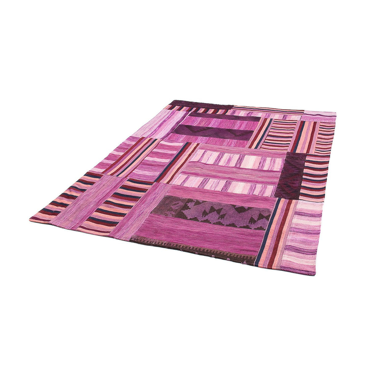 Patchwork tapijt - 298 x 155 cm - paars