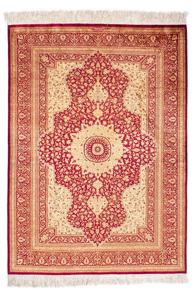 Qom Tapijt 102x147cm - Perzisch tapijt
