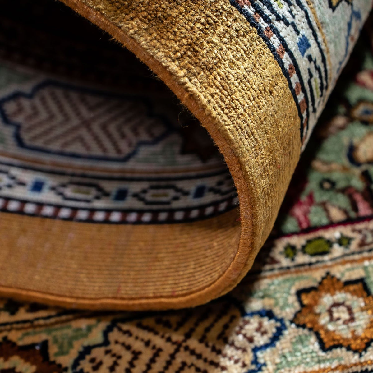 Perzisch tapijt - Ghom - 75 x 58 cm - veelkleurig