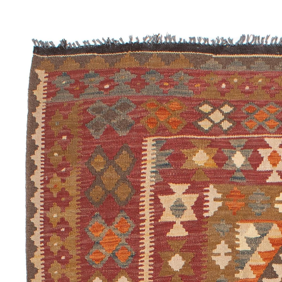 Kelim tapijt - Splash - 201 x 153 cm - veelkleurig