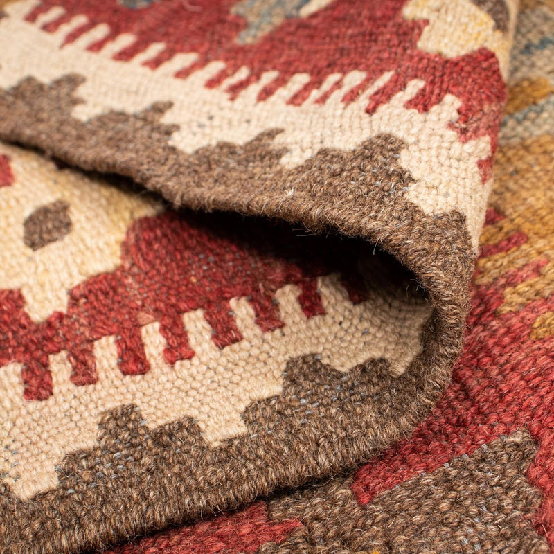 Kelim tapijt - Splash - 201 x 153 cm - veelkleurig