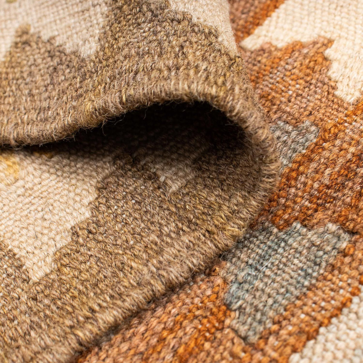 Loper Kelim tapijt - Oosters - 200 x 92 cm - lichtbruin