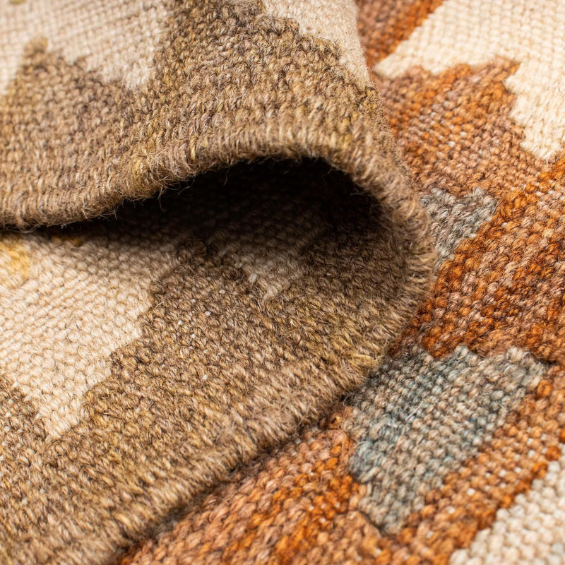 Loper Kelim tapijt - Oosters - 200 x 92 cm - lichtbruin