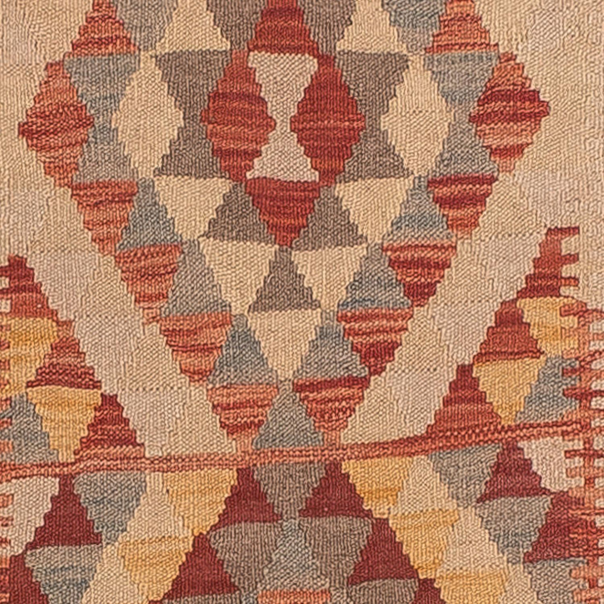 Loper Kelim tapijt - Splash - 312 x 80 cm - veelkleurig