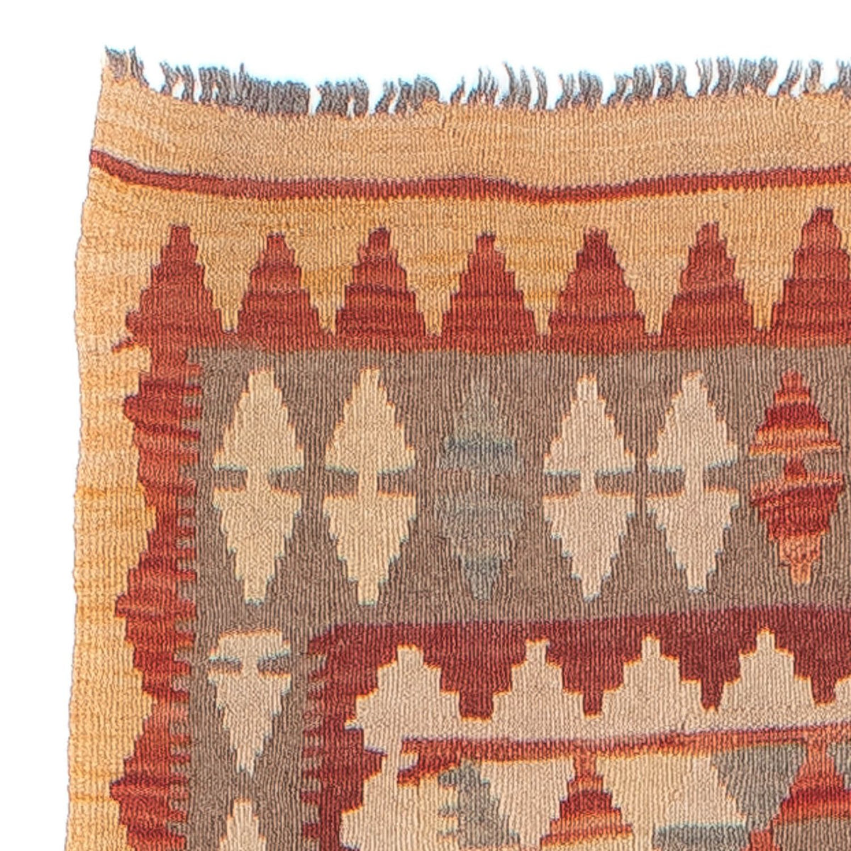 Loper Kelim tapijt - Splash - 312 x 80 cm - veelkleurig