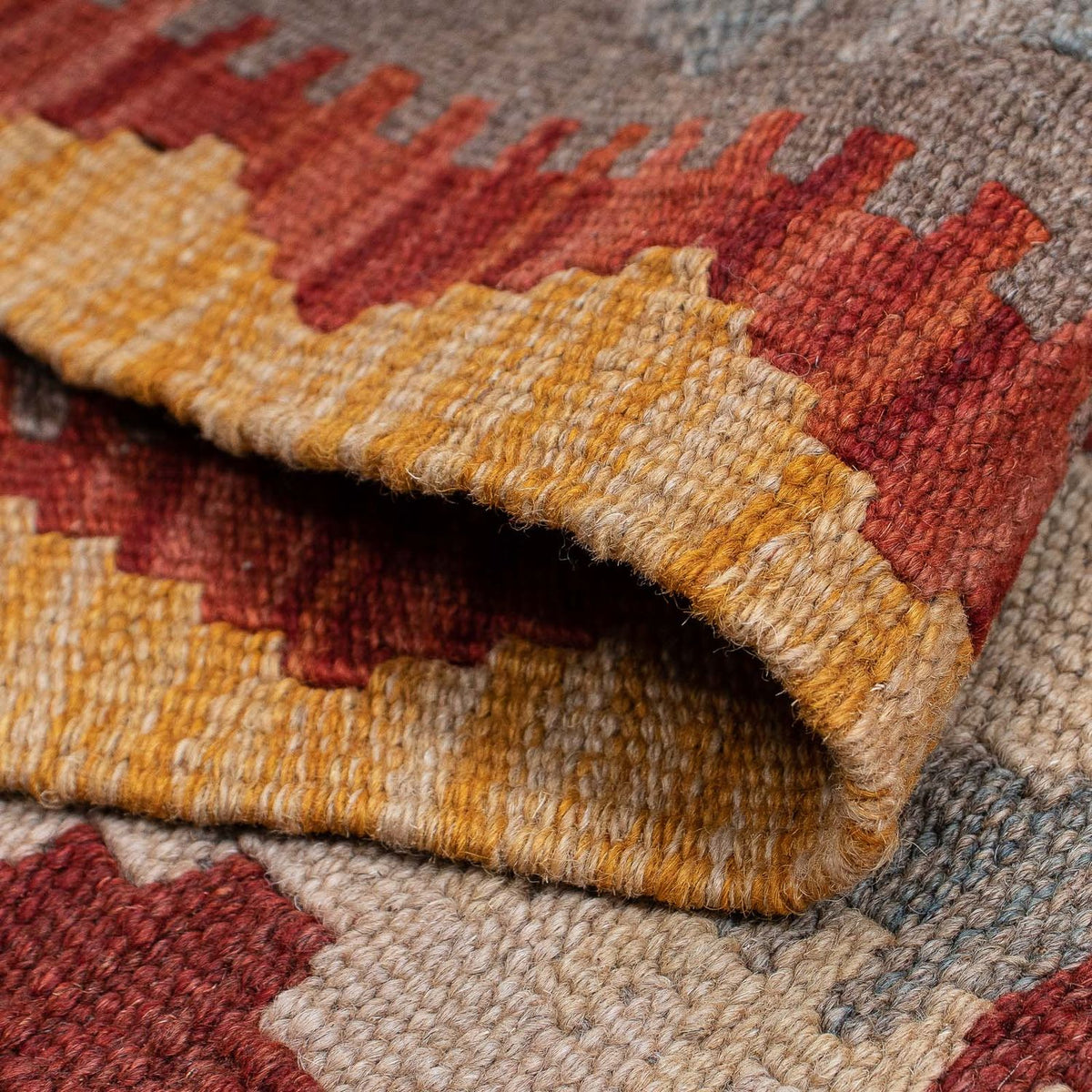 Loper Kelim tapijt - Splash - 312 x 80 cm - veelkleurig