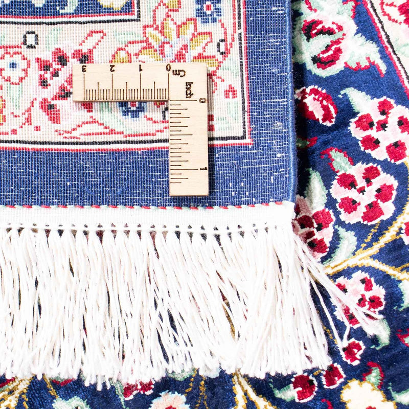 Perzisch tapijt - Ghom - 152 x 100 cm - donkerblauw