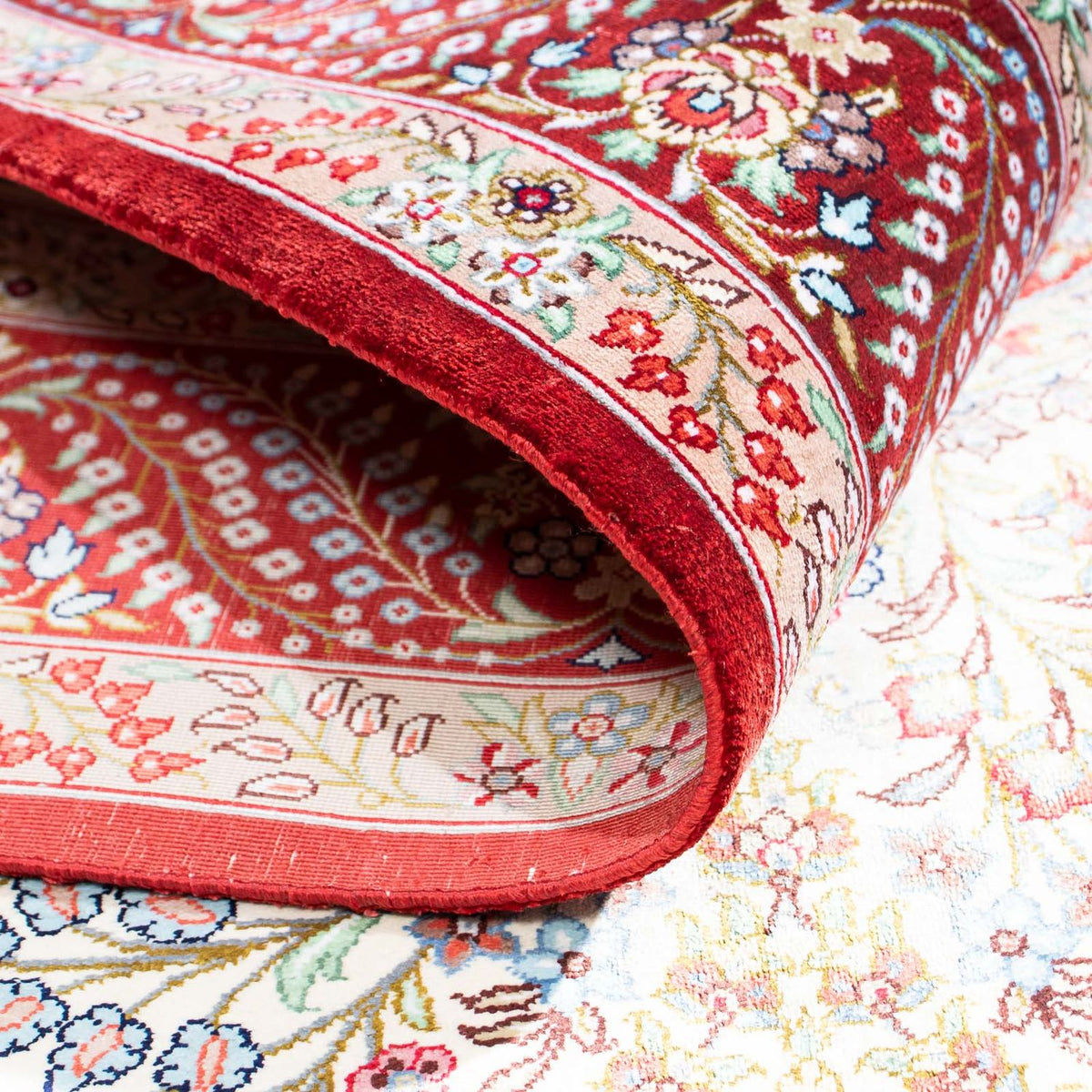 Perzisch tapijt - Ghom - 158 x 103 cm - beige