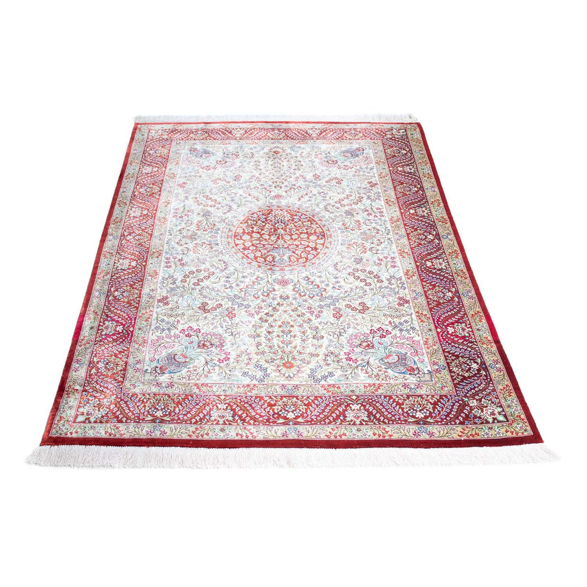 Perzisch tapijt - Ghom - 159 x 102 cm - rood