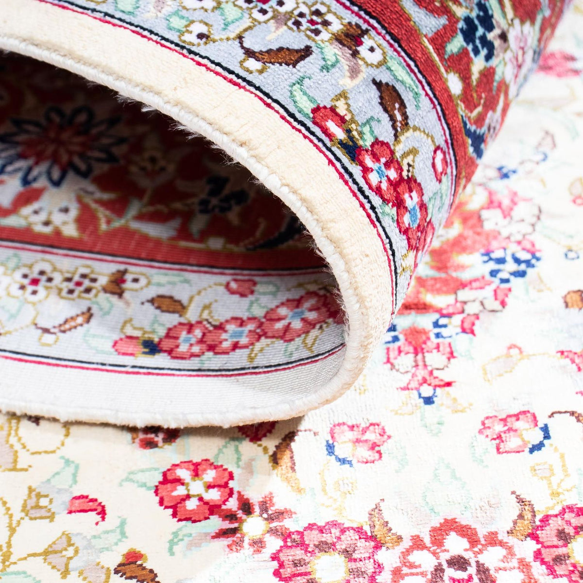 Perzisch tapijt - Ghom - 155 x 102 cm - beige