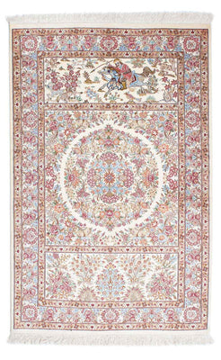 Perzisch tapijt - Ghom - 157 x 100 cm - beige