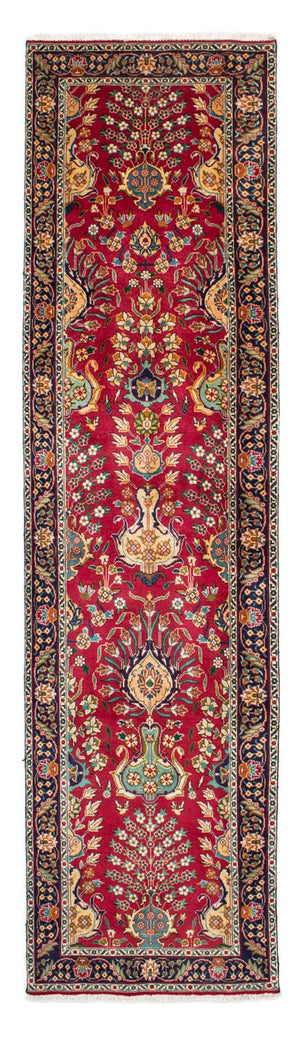 Loper Perzisch tapijt - Tabriz - 400 x 105 cm - rood