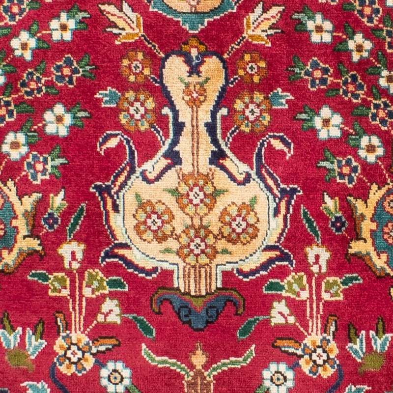 Loper Perzisch tapijt - Tabriz - 400 x 105 cm - rood