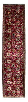 Loper Perzisch tapijt - Tabriz - 385 x 90 cm - donkerrood