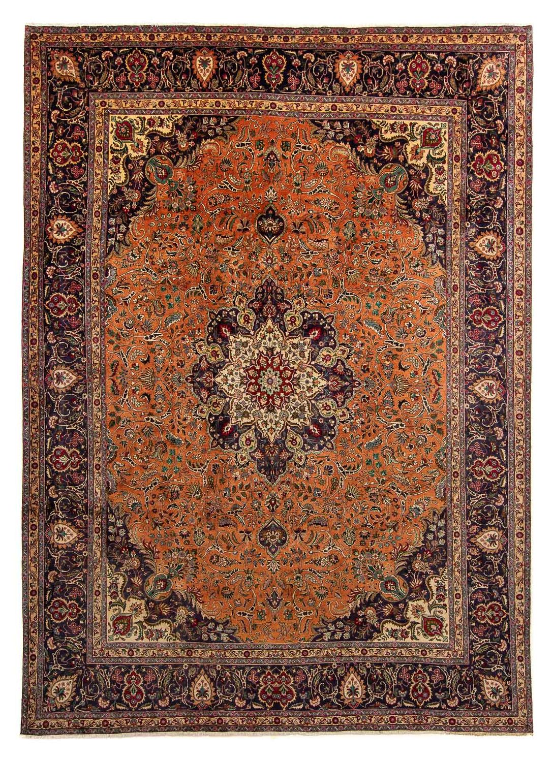 Perzisch tapijt - Tabriz - 405 x 308 cm - roest