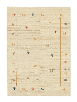 Gabbeh tapijt - Perzisch - 143 x 97 cm - beige