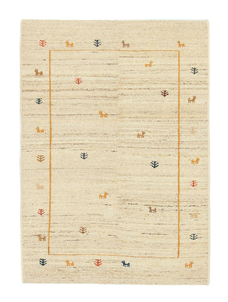 Gabbeh tapijt - Perzisch - 143 x 97 cm - beige