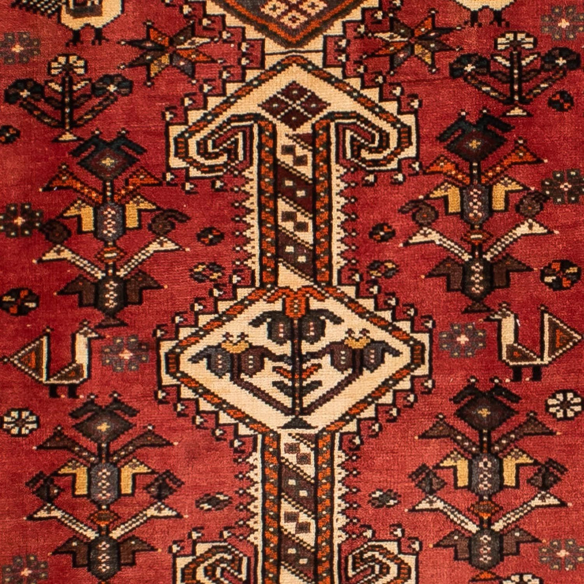 Loper Perzisch Tapijt - Nomadisch - 393 x 115 cm - licht rood