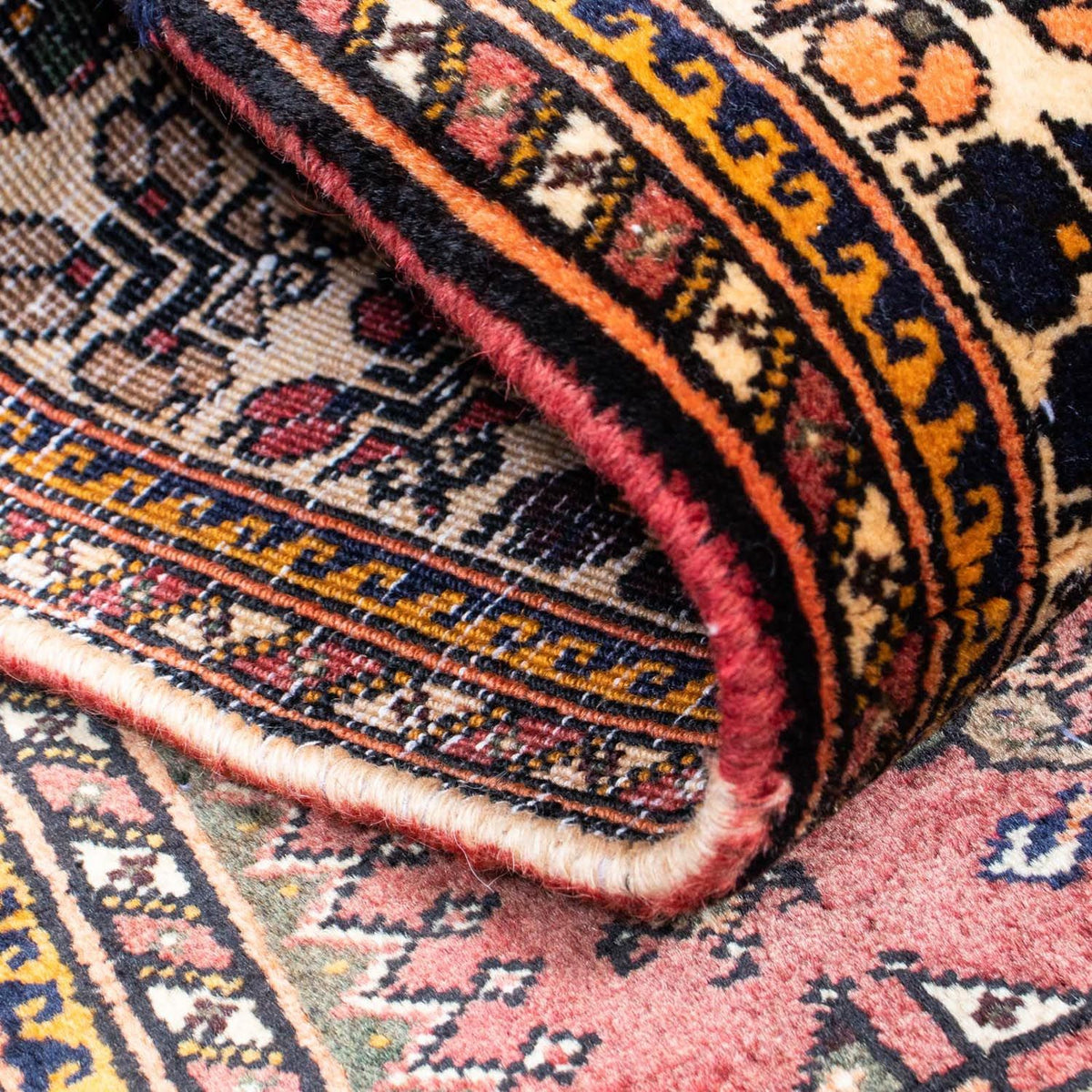 Loper Perzisch Tapijt - Nomadisch - 394 x 93 cm - bruin