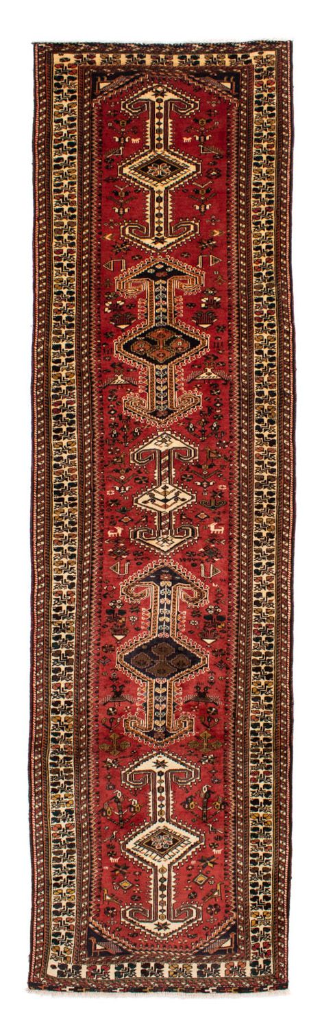 Loper Perzisch Tapijt - Nomadisch - 400 x 105 cm - rood
