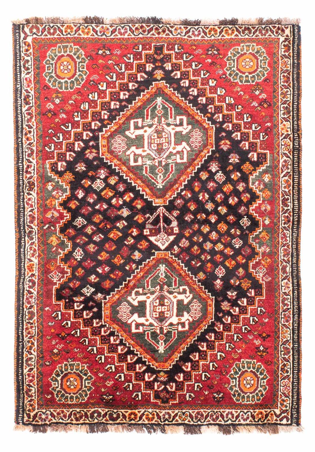 Perzisch Tapijt - Nomadisch - 157 x 113 cm - donkerblauw