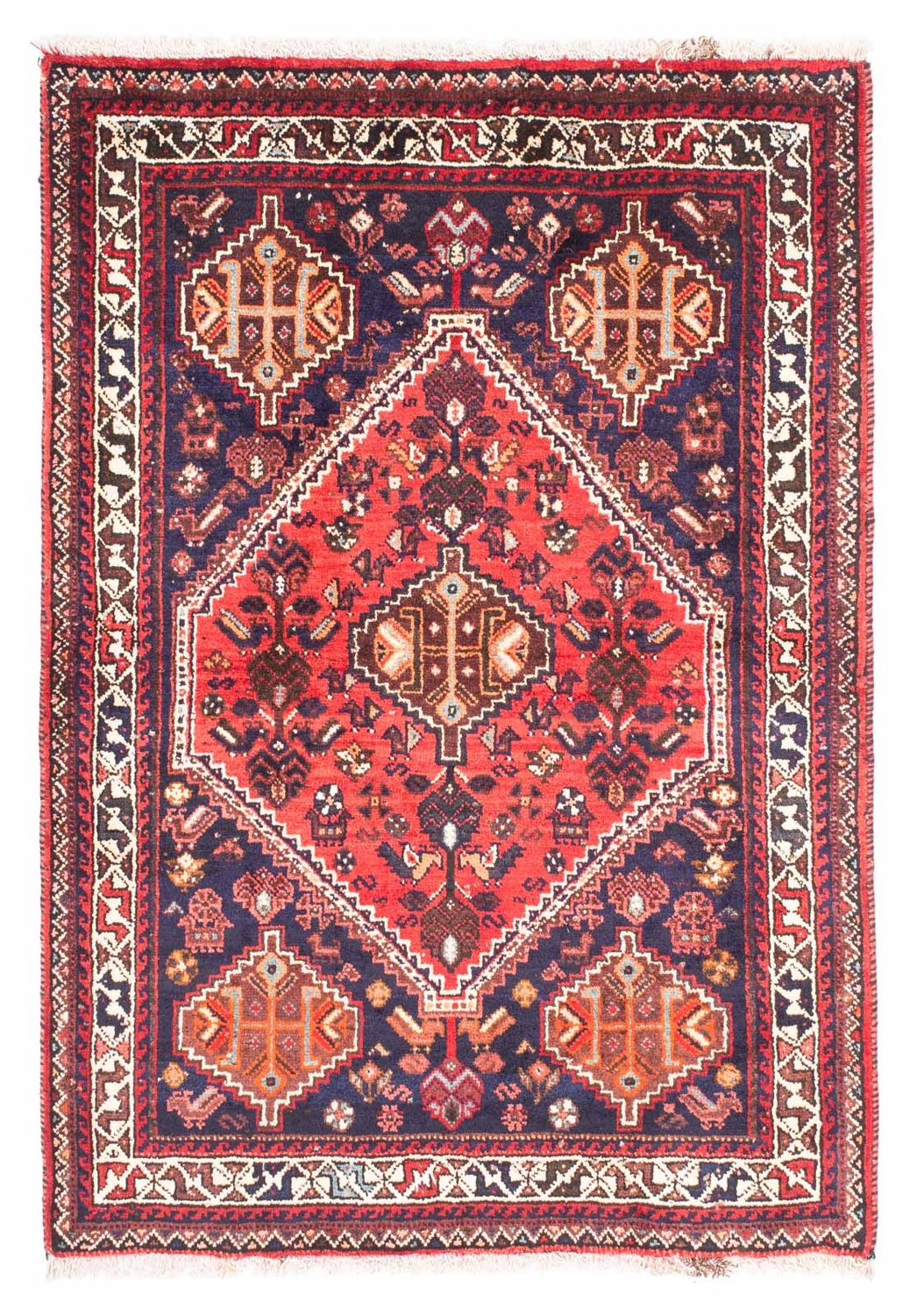 Perzisch Tapijt - Nomadisch - 164 x 118 cm - donkerblauw