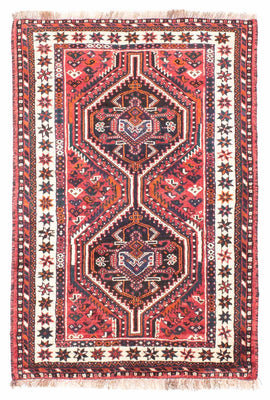 Perzisch Tapijt - Nomadisch - 155 x 110 cm - rood