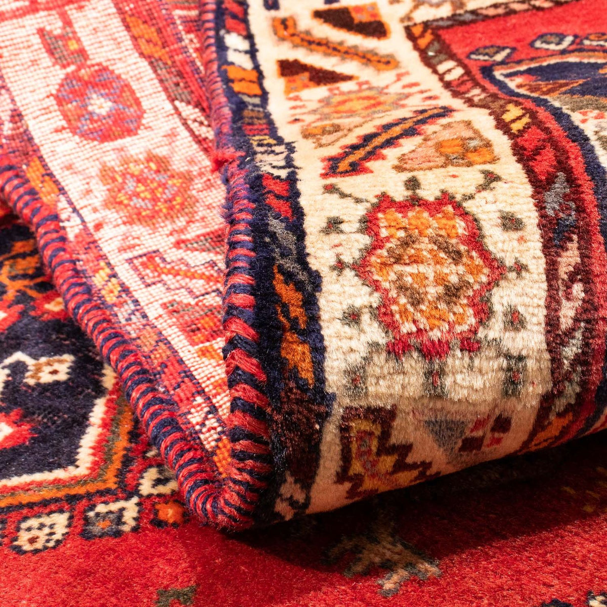 Perzisch Tapijt - Nomadisch - 182 x 112 cm - donkerrood