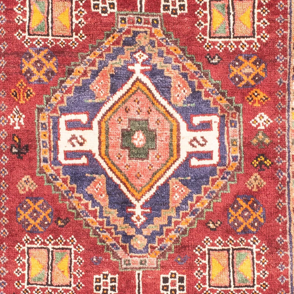 Perzisch Tapijt - Nomadisch - 150 x 105 cm - donkerrood