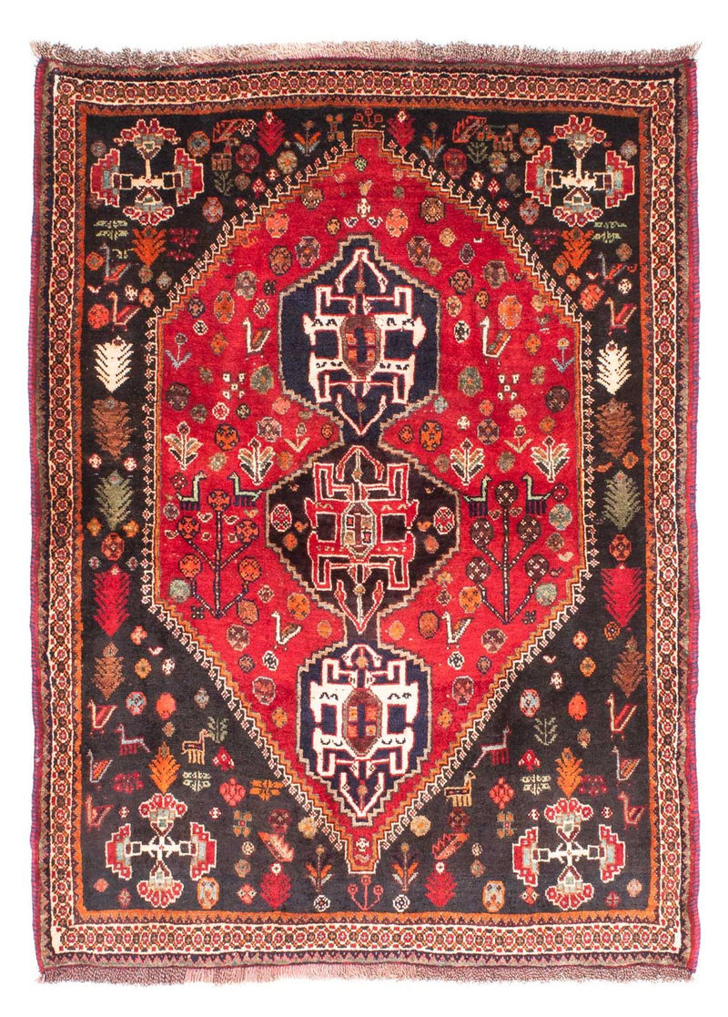 Perzisch Tapijt - Nomadisch - 174 x 124 cm - donkerrood