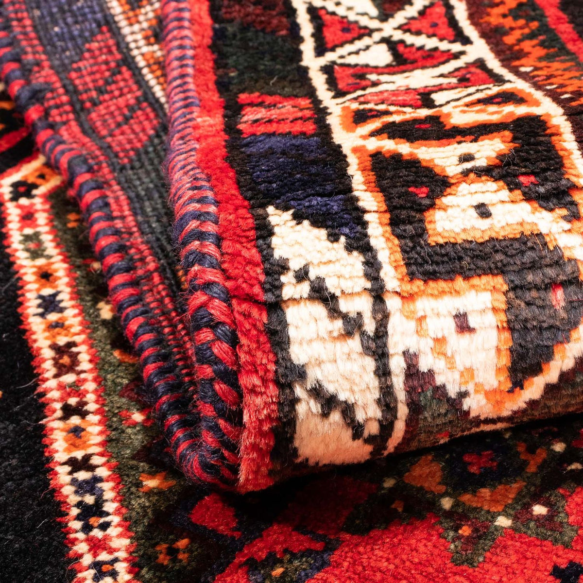 Perzisch Tapijt - Nomadisch - 160 x 110 cm - donkerrood