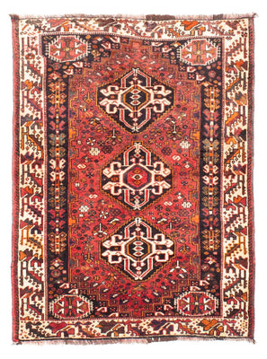 Perzisch Tapijt - Nomadisch - 152 x 114 cm - donkerrood