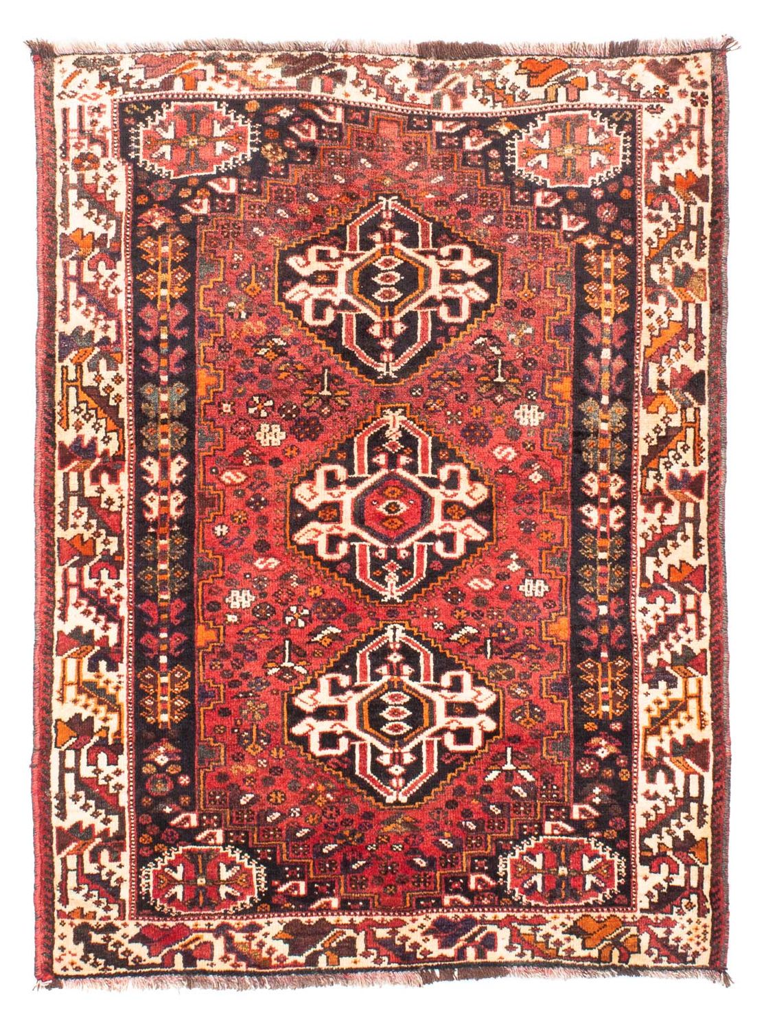 Perzisch Tapijt - Nomadisch - 152 x 114 cm - donkerrood