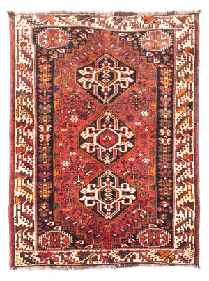 Perzisch Tapijt - Nomadisch - 152 x 114 cm - donkerrood