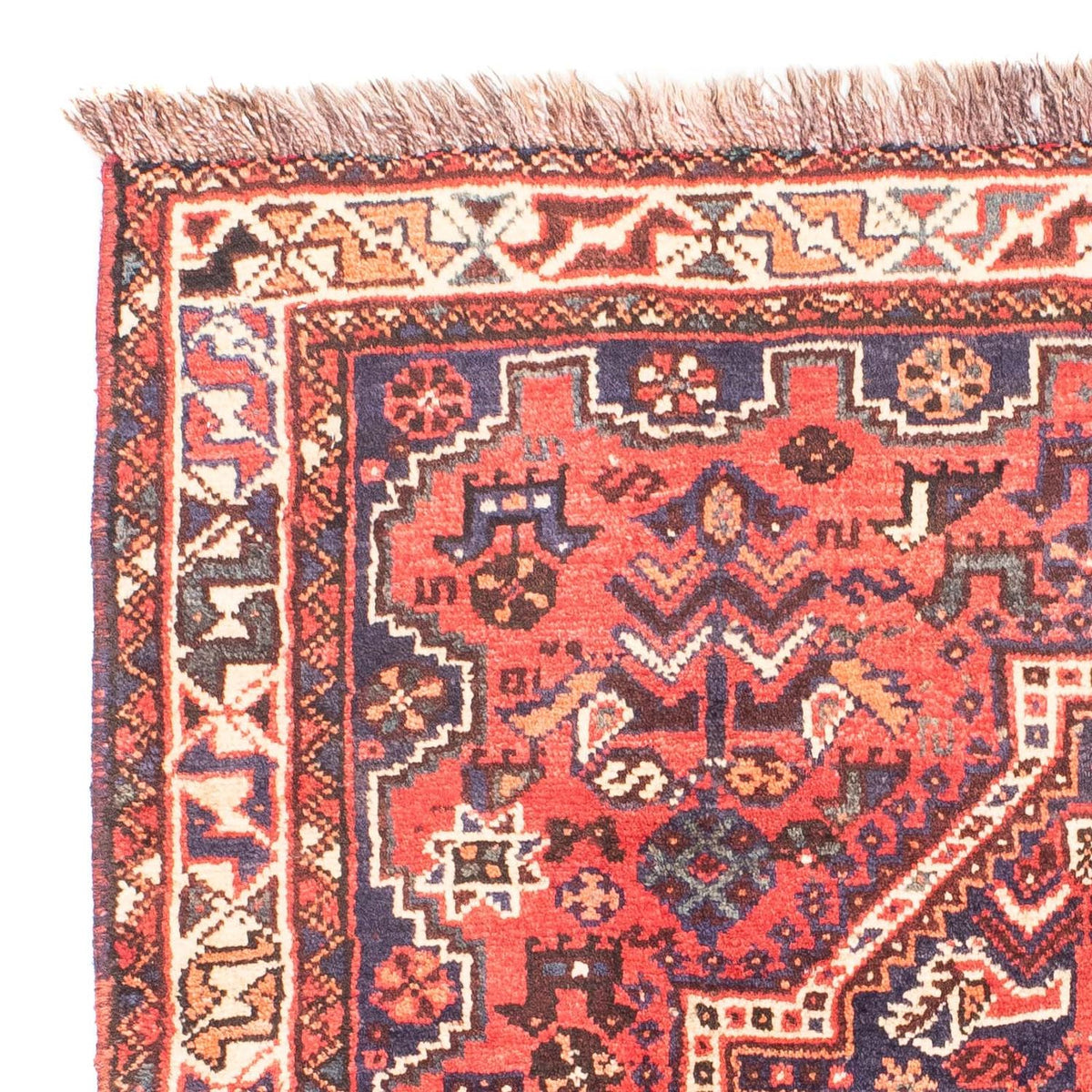 Perzisch Tapijt - Nomadisch - 140 x 115 cm - donkerrood