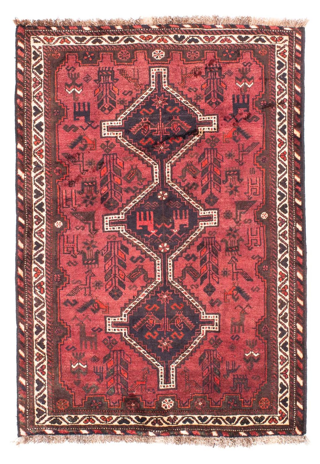 Perzisch Tapijt - Nomadisch - 160 x 112 cm - rood