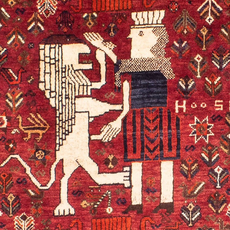 Perzisch Tapijt - Nomadisch - 220 x 145 cm - donkerrood