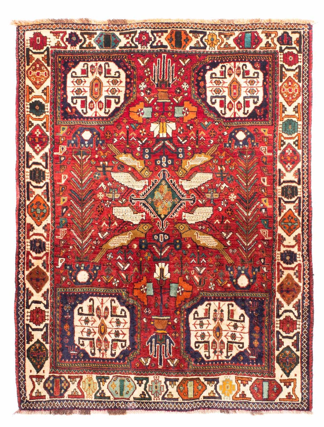 Perzisch Tapijt - Nomadisch - 170 x 130 cm - donkerrood