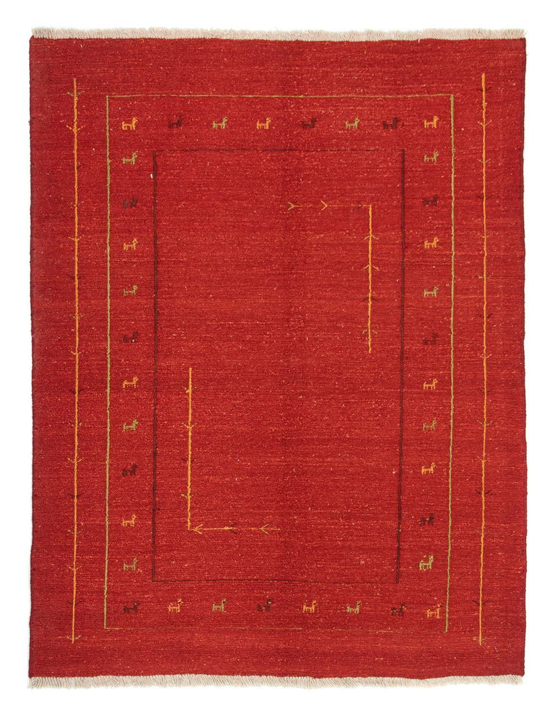 Gabbeh tapijt - Perzisch - 195 x 151 cm - rood