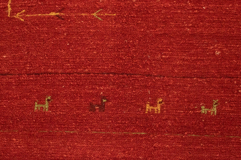 Gabbeh tapijt - Perzisch - 195 x 151 cm - rood