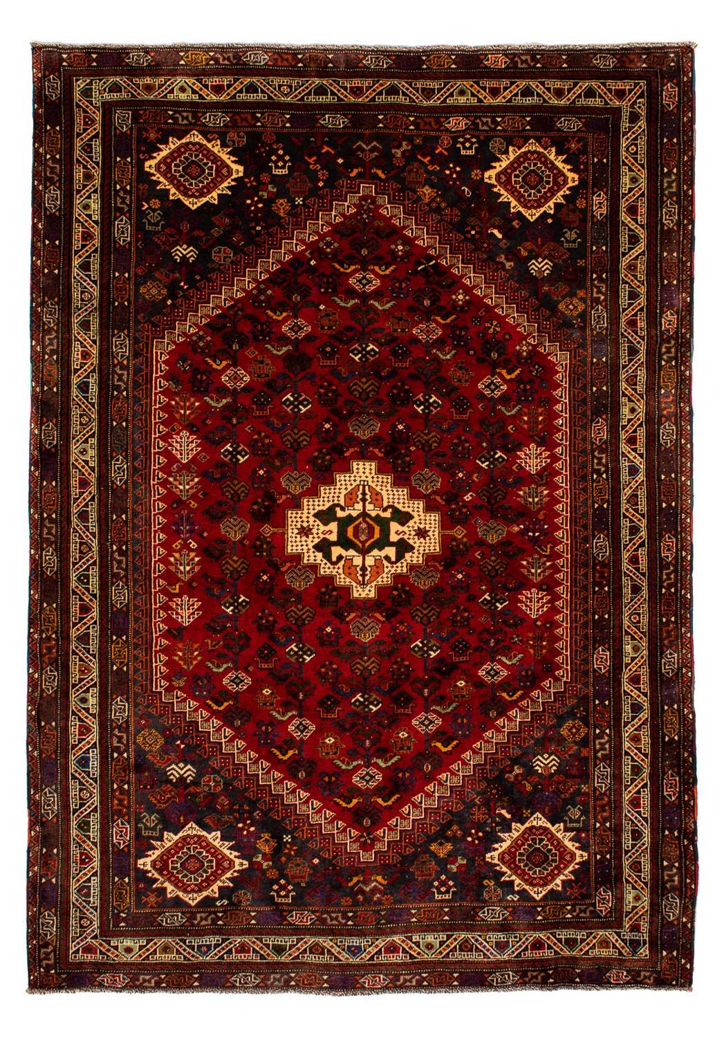 Perzisch Tapijt - Nomadisch - 295 x 210 cm - donkerrood