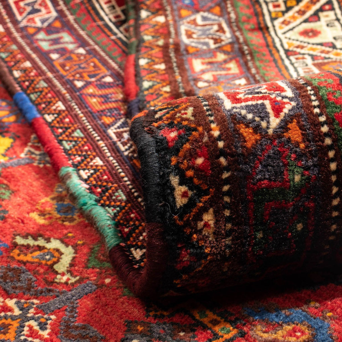 Perzisch Tapijt - Nomadisch - 295 x 210 cm - donkerrood