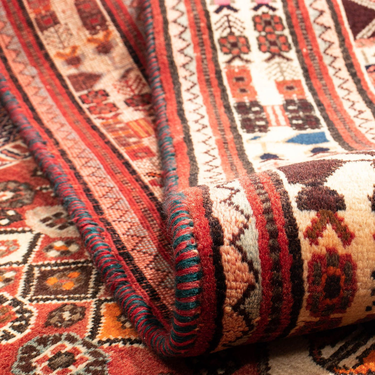 Perzisch Tapijt - Nomadisch - 275 x 190 cm - donkerrood