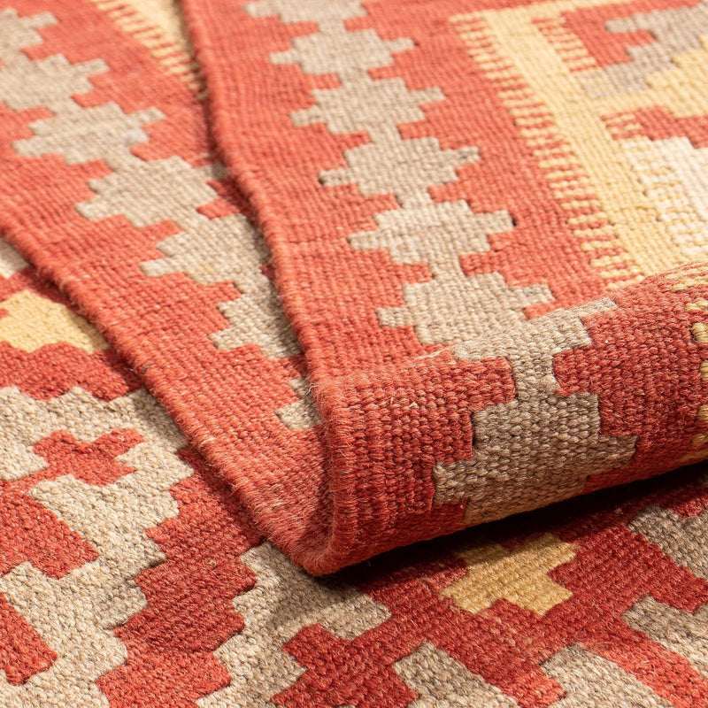 Kelim tapijt - Oosters - 205 x 150 cm - donkerrood