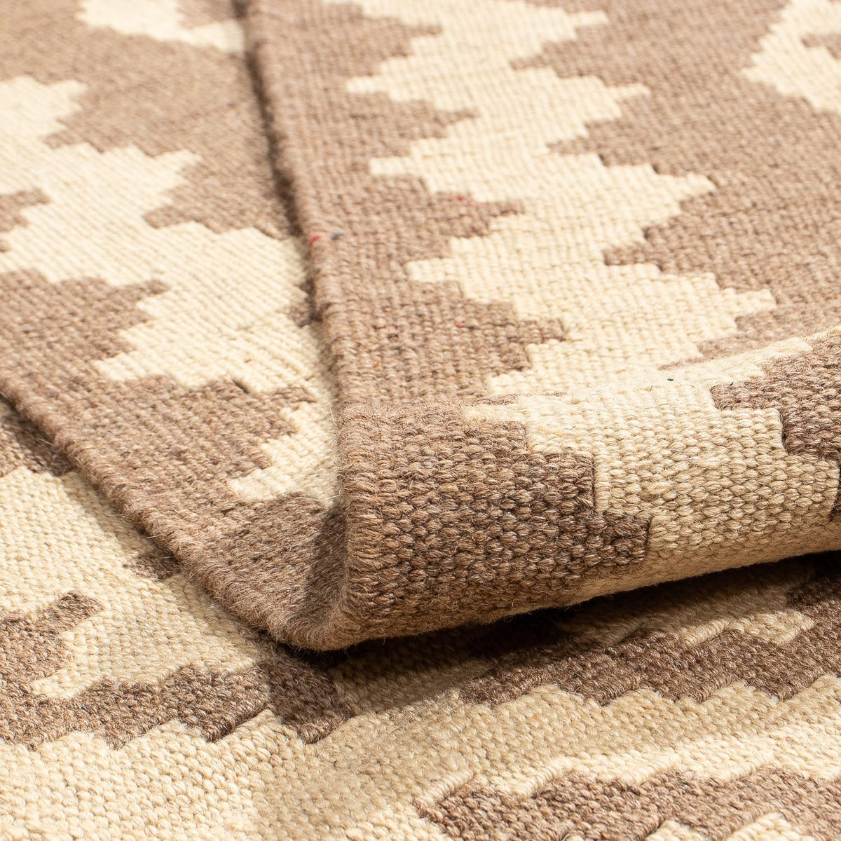 Kelim tapijt - Oosters - 203 x 165 cm - lichtbruin