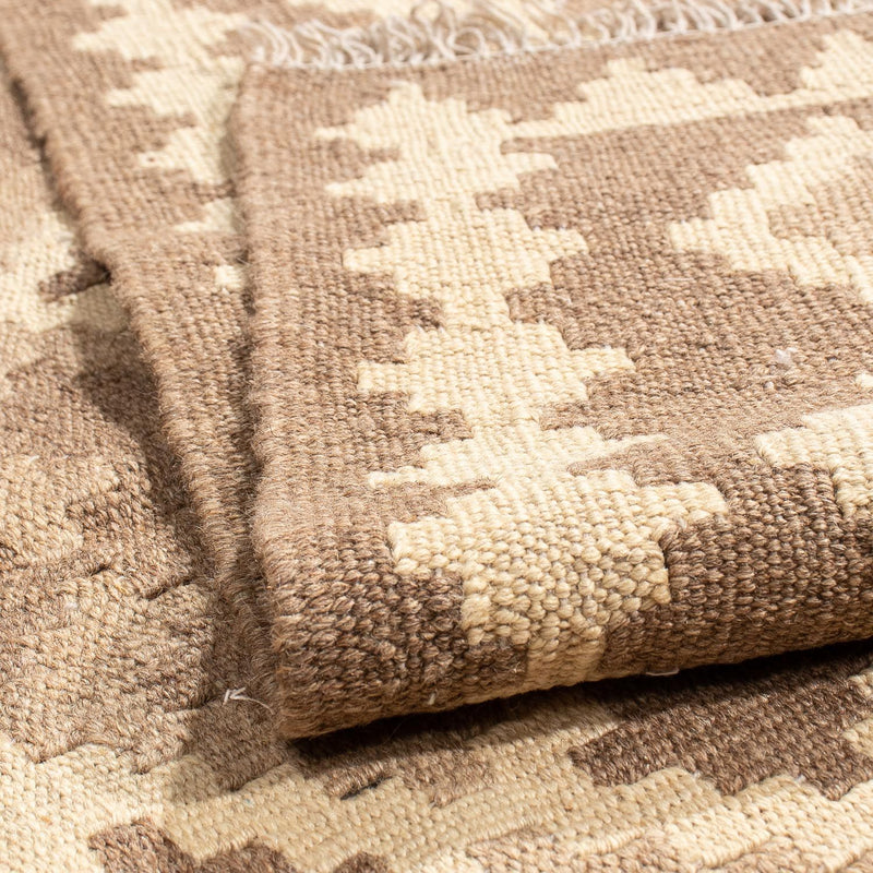 Kelim tapijt - Oosters - 190 x 145 cm - lichtbruin